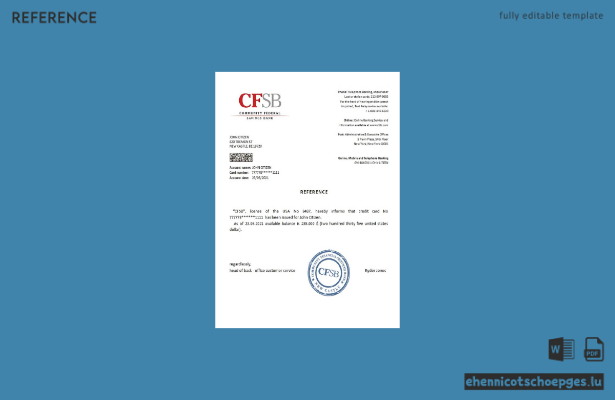 USA CFSB Referenzmuster-Vorschau